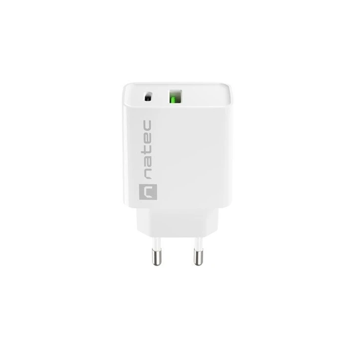Φορτιστής Πρίζας Natec Network RIBERA USB-A+Type-C 20W PD