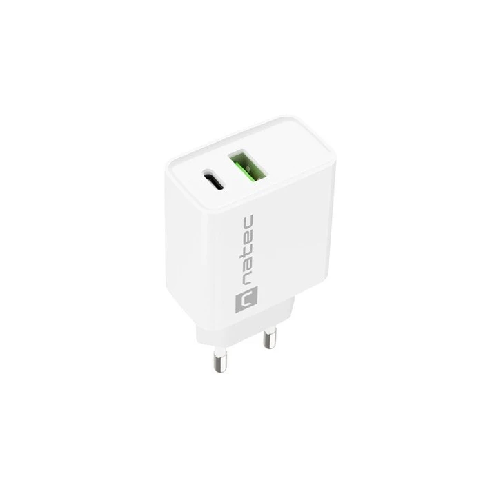 Φορτιστής Πρίζας Natec Network RIBERA USB-A+Type-C 20W PD