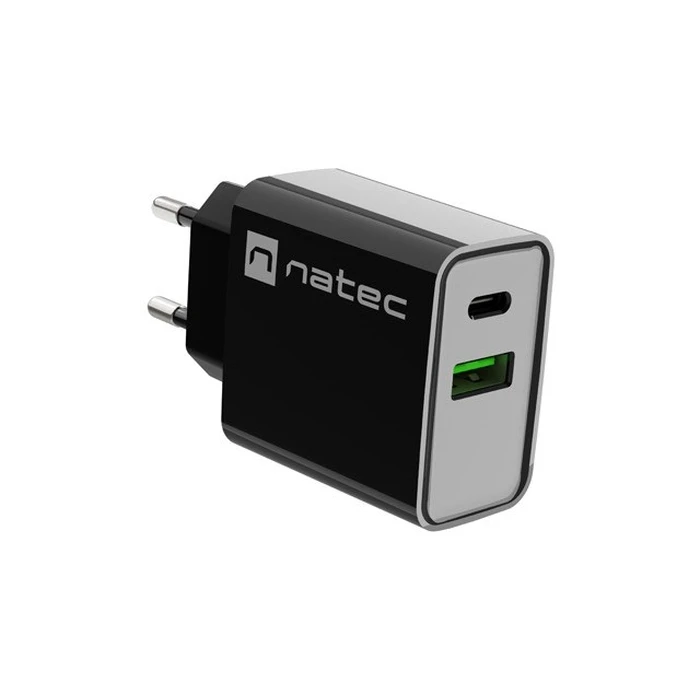 Φορτιστής Πρίζας Natec Network RIBERA USB-A+Type-C 20W PD