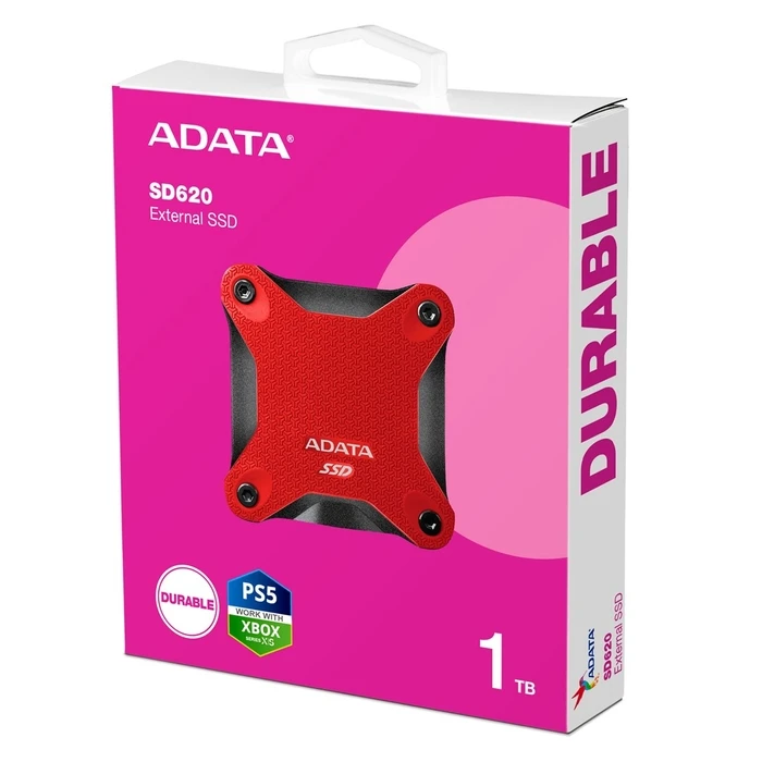 Eξωτερικός Σκληρός Δίσκος SSD 1TB Adata SD620 Red