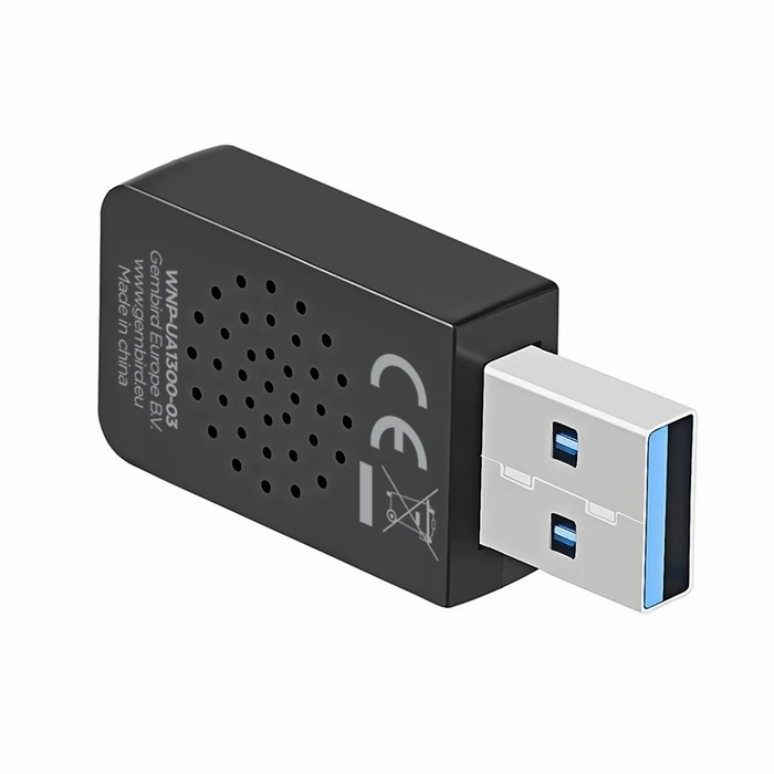Αντάπτορας Δικτύου USB Gembird WNP-UA1300-03 Compact dual-band AC1300 Wi-Fi