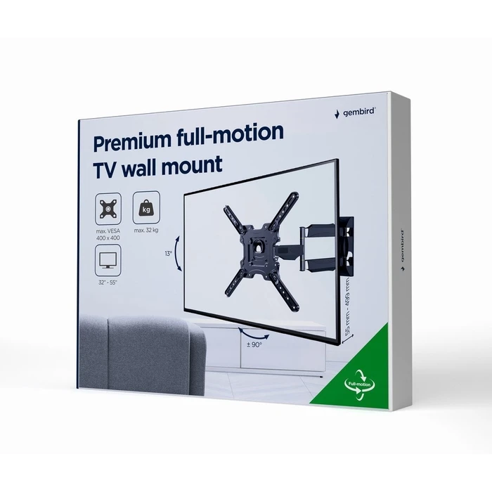 Βάση Τηλεόραση Gembird WM-55ST-01 Premium full-motion wall , 32”-55” (32 kg)