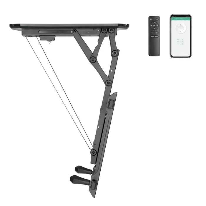 Βάση Τηλεόραση Maclean Electric ceiling TUYA support, max VESA 600x400, remote 32"-70", 35kg, MC-880T