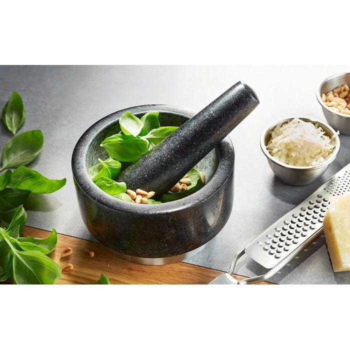 Γουδί Gefu 35300 mortar/pestle Black, Stainless steel Granite