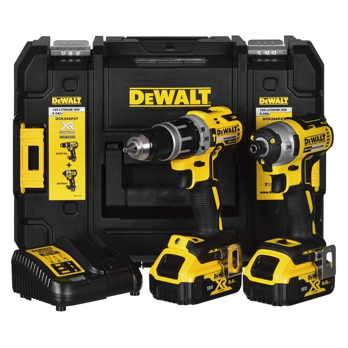 Δραπανοκατσάβιδο Dewalt COMBO KIT DCK266P2T (DCD796+DCF887) 2X5,0AH 18V