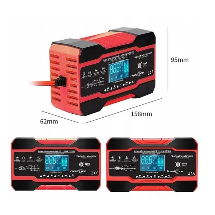 Εκκινητής Μπαταρίας Αυτοκινήτου FreedConn RJ-C 121001A 12V, 10A /24V 5A