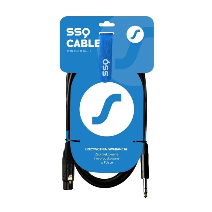 Καλώδιο Ήχου SSQ XLRJS1 - XLR male - Jack stereo 6,3 mm , 1 m