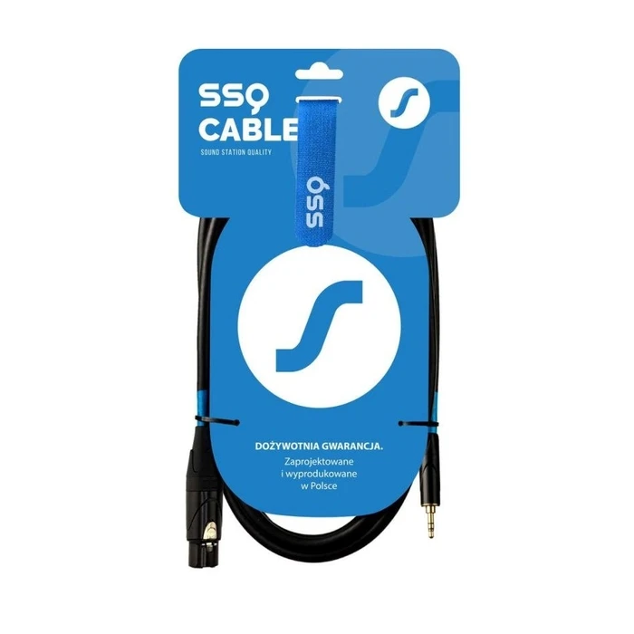 Καλώδιο Ήχου SSQ XLRMi3 - XLR female - Jack stereo 3,5 mm , 3 m