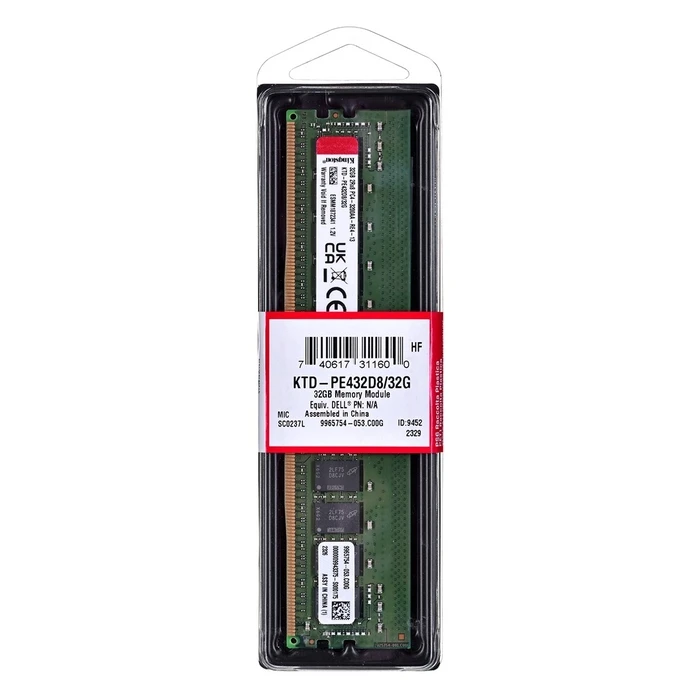 Μνήμη RAM Σταθερού DDR4 32GB Kingston dedicated for Dell 3200Mhz Reg ECC x8