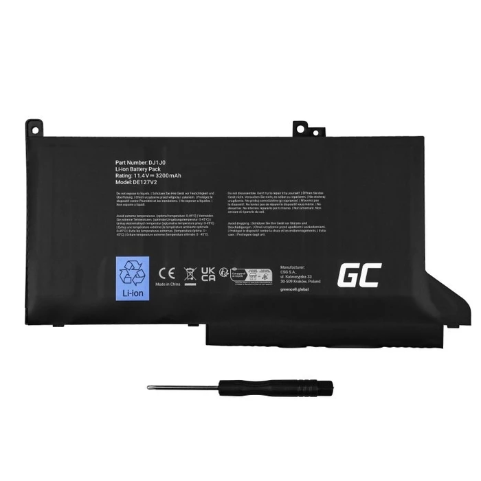 Μπαταρία Laptop Green Cell DE127V2 Dell 11,4V 2700mAh