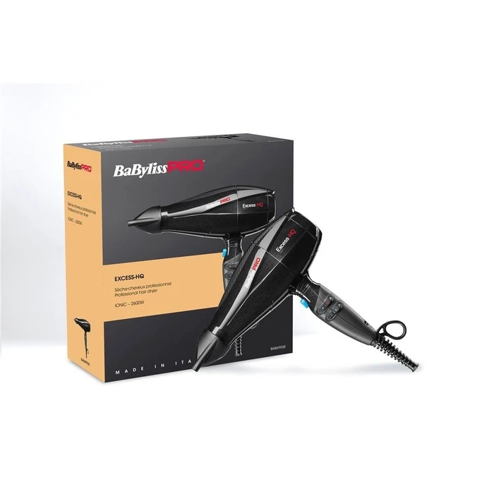 Πιστολάκι Μαλλιών Babyliss Excess-HQ 2600 W Black