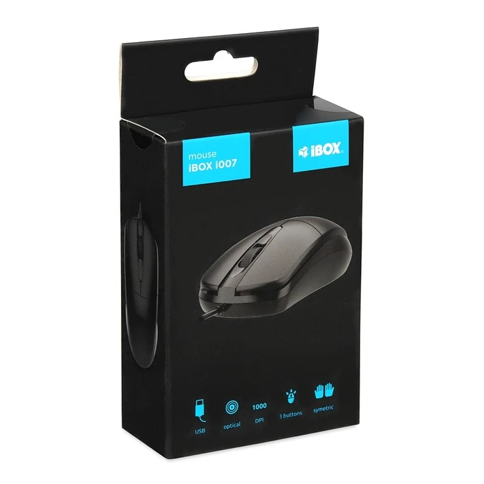 Ποντίκι Ενσύρματο iBox i007 optical, Black