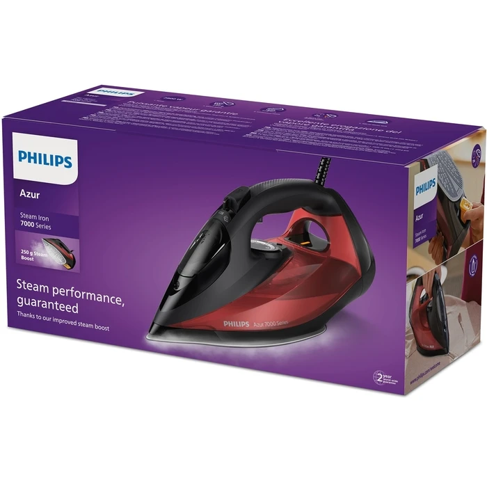 Σίδερο Ατμού Philips 7000 series DST7022/40 SteamGlide Plus 2800 W Black, Red