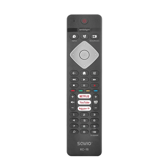 Τηλεκοντρόλ Savio universal for Philips TV, Smart TV, RC-16