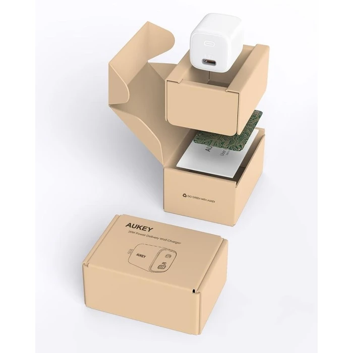 Φορτιστής Πρίζας Aukey PA-B1 Universal White AC Indoor