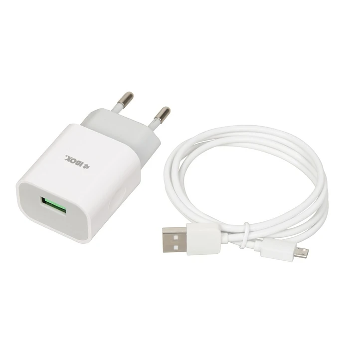 Φορτιστής Πρίζας iBox C-41 universal with micro USB cable, White
