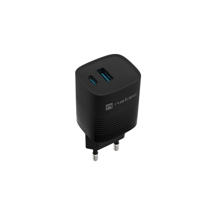 Φορτιστής Πρίζας Natec Charger RIBERA GAN 1X USB-A + 1X USB-C 30W