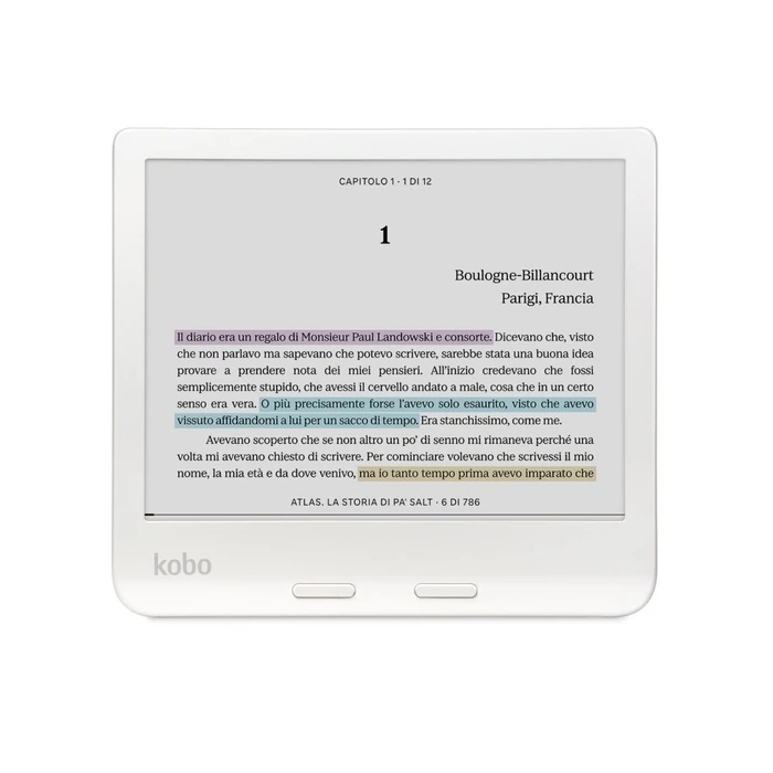 Ebook Reader Rakuten Kobo Libra Colour Touchscreen 32GB Wi-Fi White