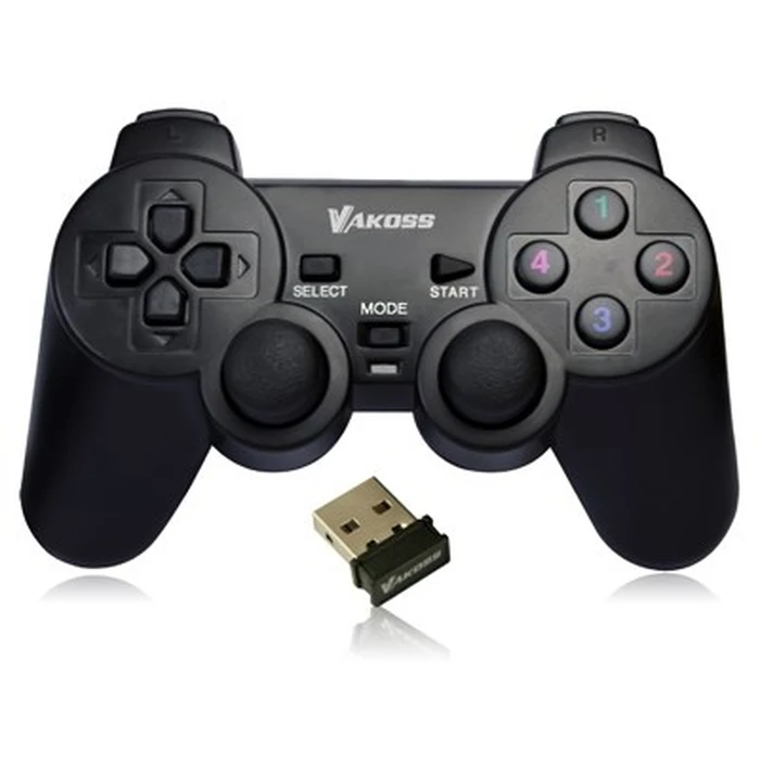 Gamepad Vakoss GP-3925BK Black RF Analogue / Digital PC, Playstation 3