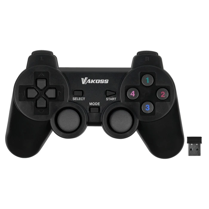 Gamepad Vakoss GP-3925BK Black RF Analogue / Digital PC, Playstation 3