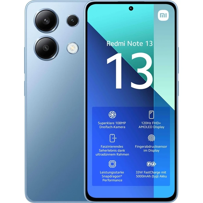 Smartphone Xiaomi Redmi Note 13 16.9 cm (6.67") Hybrid Dual SIM Android 13 4G Type-C 6GB 128GB 5000mAh Blue
