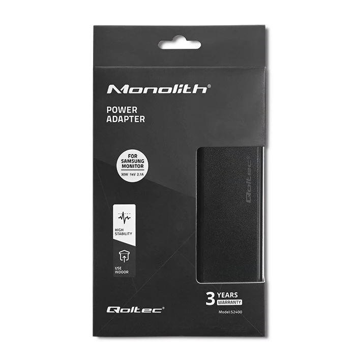 Universal Τροφοδοτικό Qoltec 52400 for Samsung 30W, 14V, 2.1A, plug 6.5*4.4