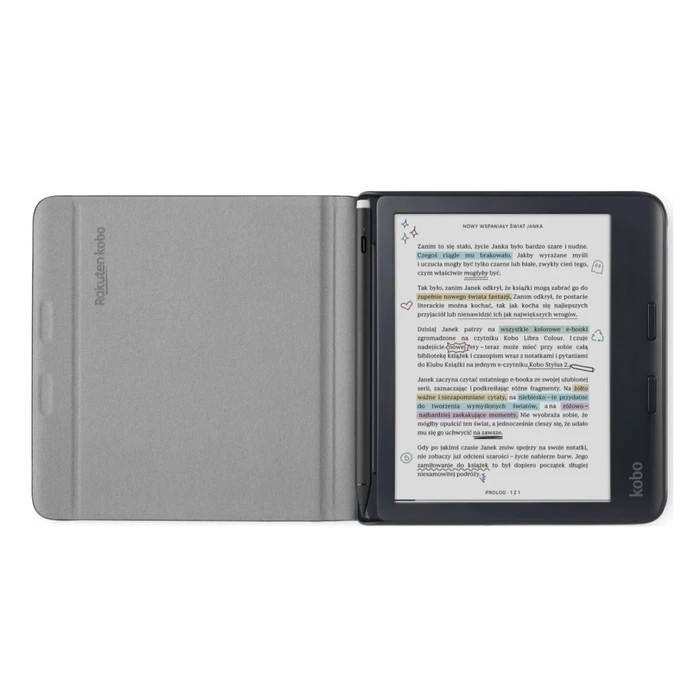 Θήκη Ebook Reader Etui Kobo Libra Colour Notebook SleepCover Black