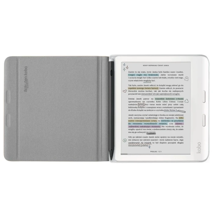 Θήκη Ebook Reader Etui Kobo Libra Colour Notebook SleepCover Sand Beige