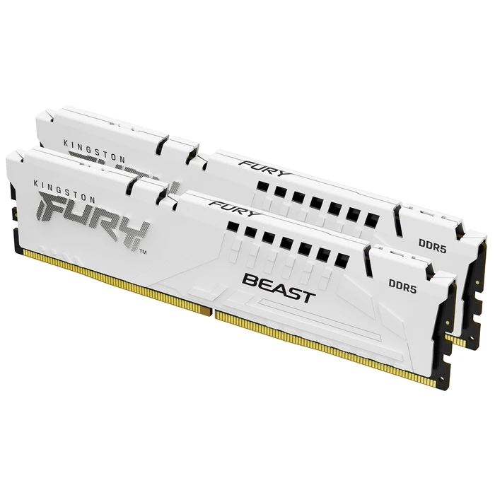 Μνήμη RAM Σταθερού DDR5 32GB Kingston Technology FURY Beast 5200MT/s CL40 DIMM (Kit of 2) White XMP