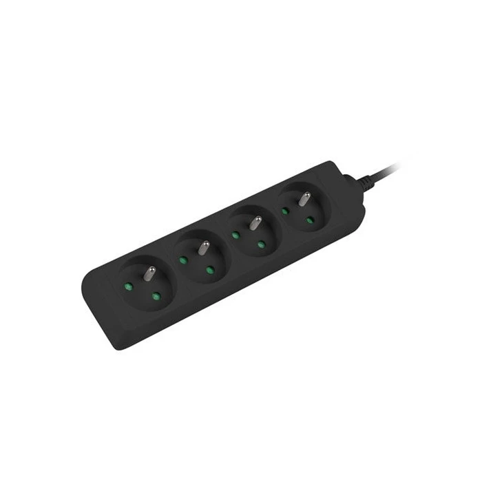 Πολύπριζο Lanberg 1M Black, 4X 230V PL, UPS