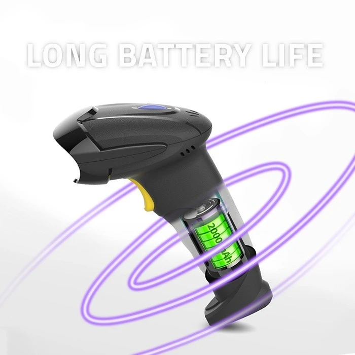 Barcode Scanner Qoltec 50856 Wireless 1D 2D, 2.4GHz