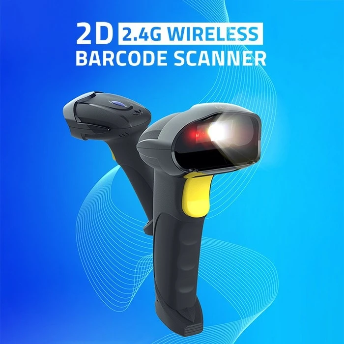 Barcode Scanner Qoltec 50856 Wireless 1D 2D, 2.4GHz