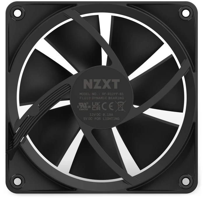 Case Fan Nzxt F120 RGB Computer 12 cm Black 1 pc(s)