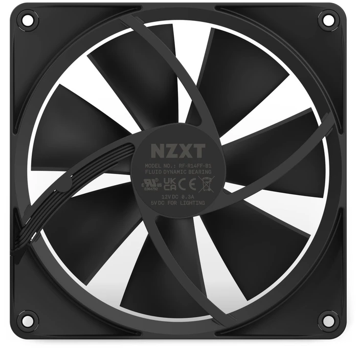 Case Fan Nzxt F140 RGB Computer 14 cm Black 1 pc(s)