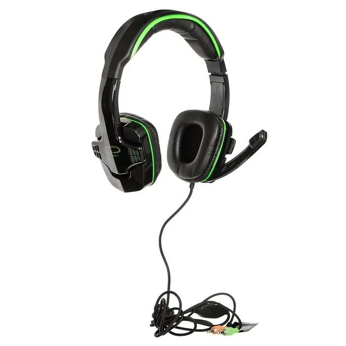 Headset Esperanza EGH310G with microphone Headband Black, Green