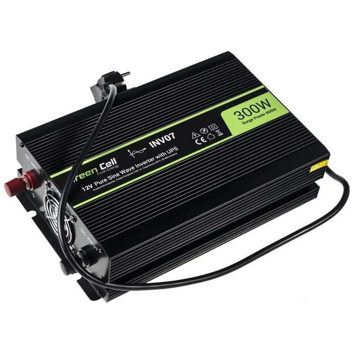 Inverter Αυτοκινήτου Green Cell INV07 300W Black