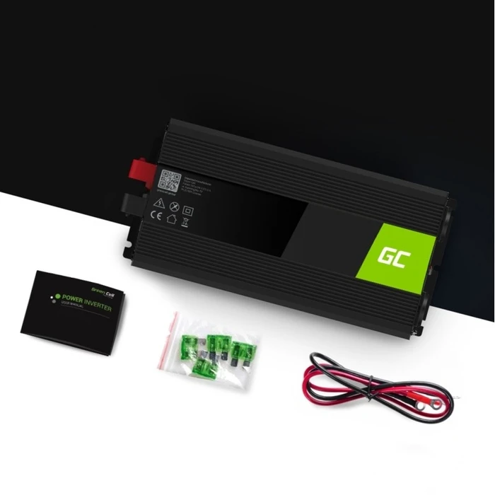 Inverter Αυτοκινήτου Green Cell INV24 1500W Black