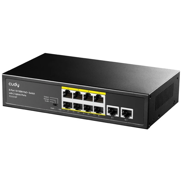 Network Switch Cudy FS1010P Fast Ethernet (10/100) (PoE) Black
