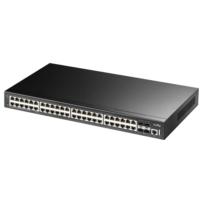Network Switch Cudy GS5048S4 Managed L3 Gigabit (10/100/1000) Black