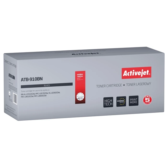 Toner Συμβατό Activejet ATB-910BN (Brother TN-910BK; Supreme; 9000 pages; Black)