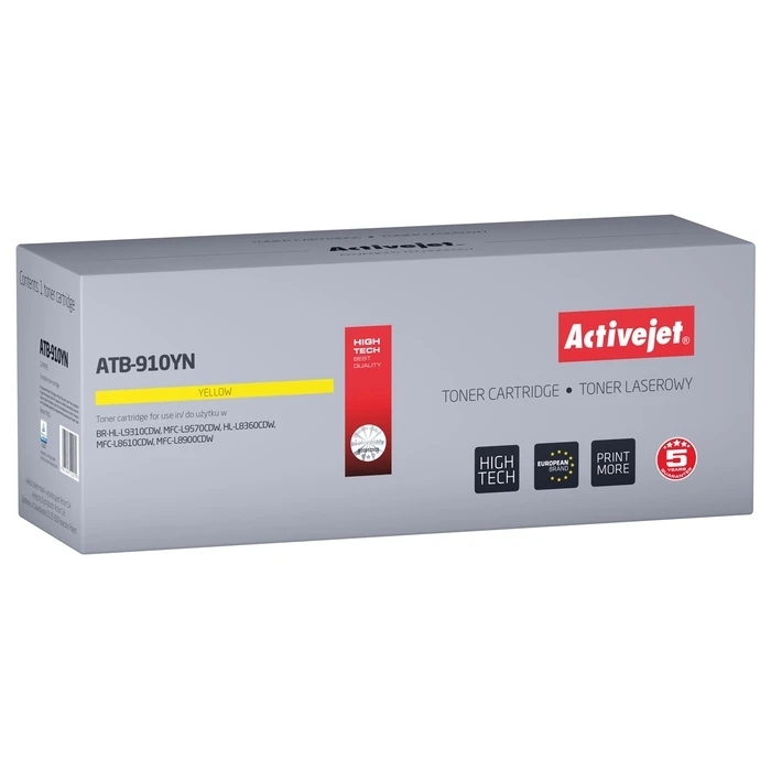 Toner Συμβατό Activejet ATB-910YN (Brother TN-910Y; Supreme; 9000 pages; yellow)