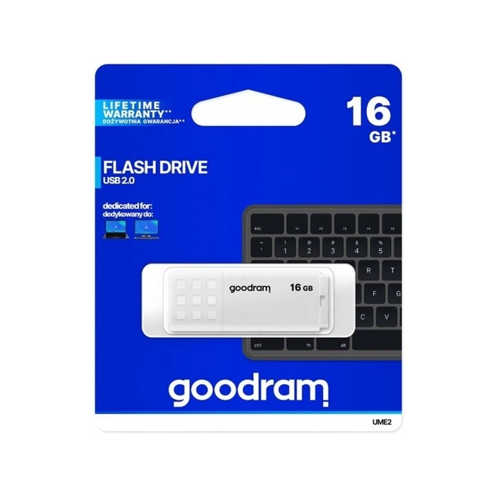 USB Flash 16GB Goodram UME2 Type-A 2.0 White