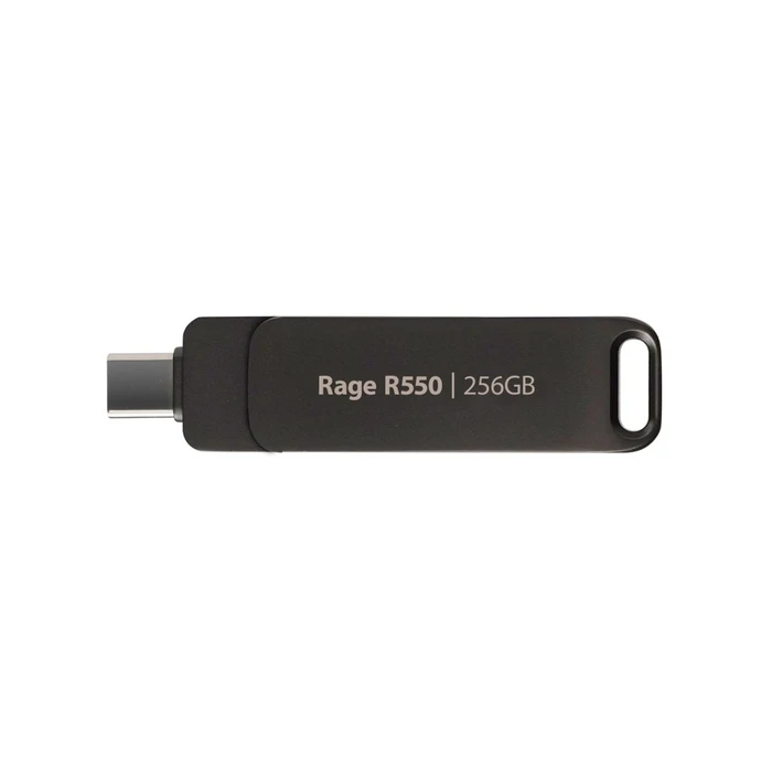 USB Flash 256GB Patriot Rage R550 100 MB/S USB A+C Swivel Design (PE256GR550DSAD) Black