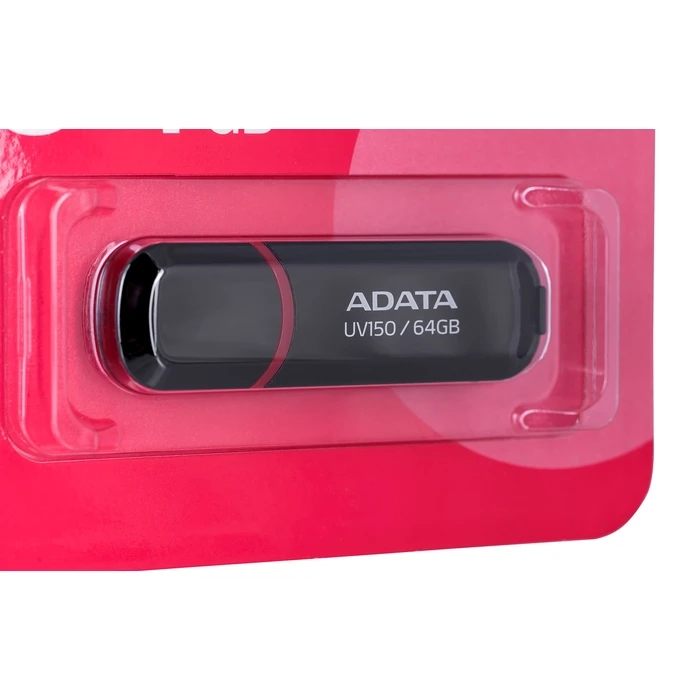 USB Flash 64GB Adata DashDrive UV150 Type-A 3.2 Gen 1 (3.1 Gen 1) Black