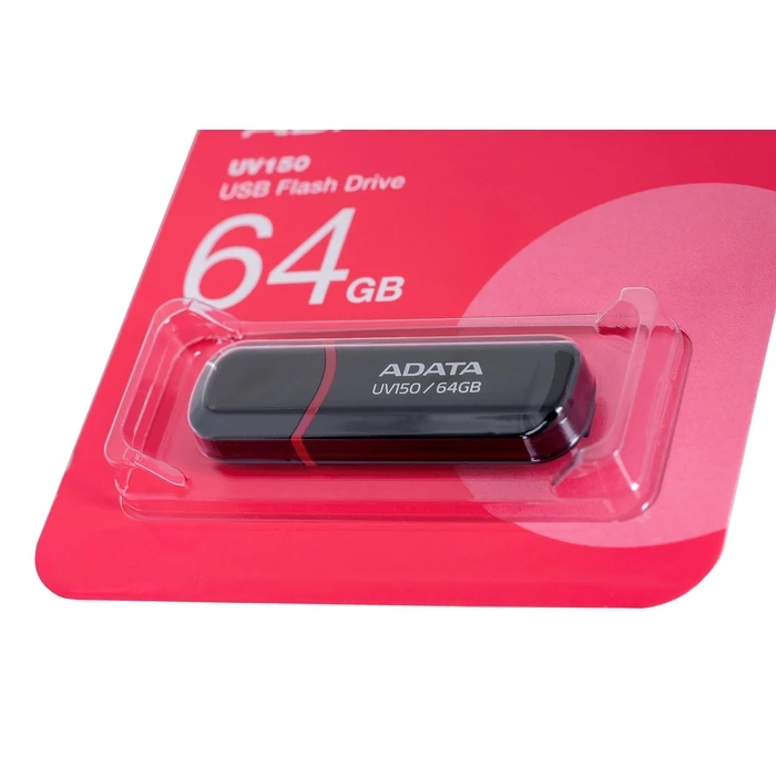 USB Flash 64GB Adata DashDrive UV150 Type-A 3.2 Gen 1 (3.1 Gen 1) Black