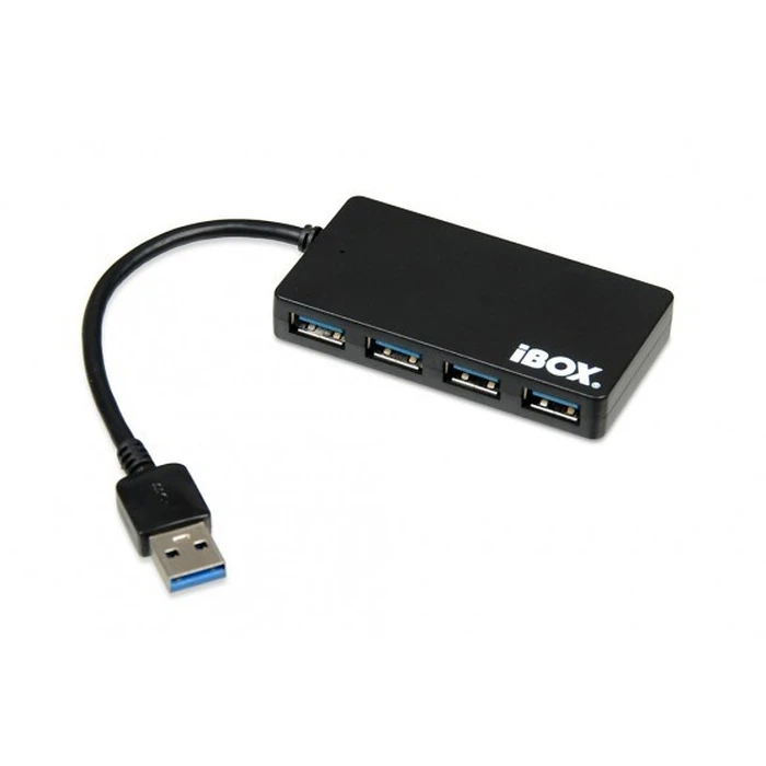 USB Hub iBox IUH3F56 USB 3.2 Gen 1 (3.1 Gen 1) Type-A 5000 Mbit/s Black