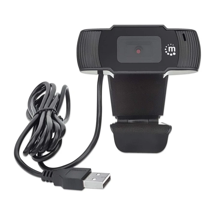 Webcam Manhattan USB (Clearance Pricing), 1080p Full HD, Type-A, Black