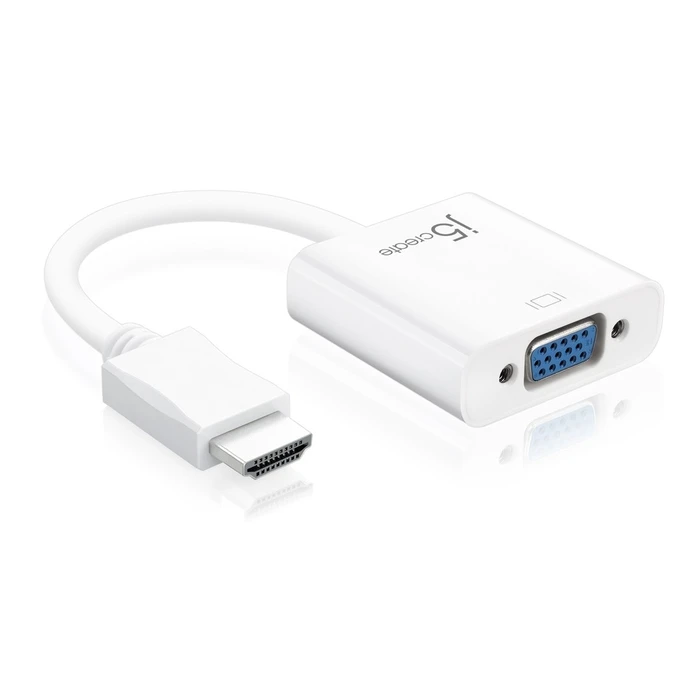 Αντάπτορας HDMI J5create to VGA Adapter (HDMI m - VGA f 3.5mm Audio f 10cm; colour White) JDA213-N