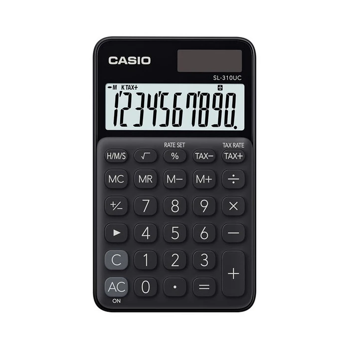 Αριθμομηχανή Casio POCKET SL-310UC-BK Black, 10 DIGIT DISPLAY