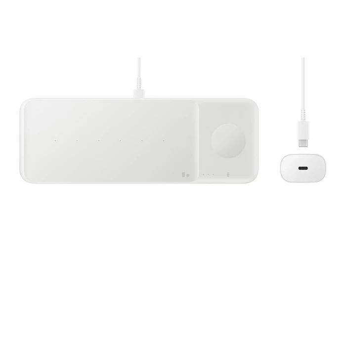 Ασύρματος Φορτιστής Samsung Trio White USB Fast charging Indoor